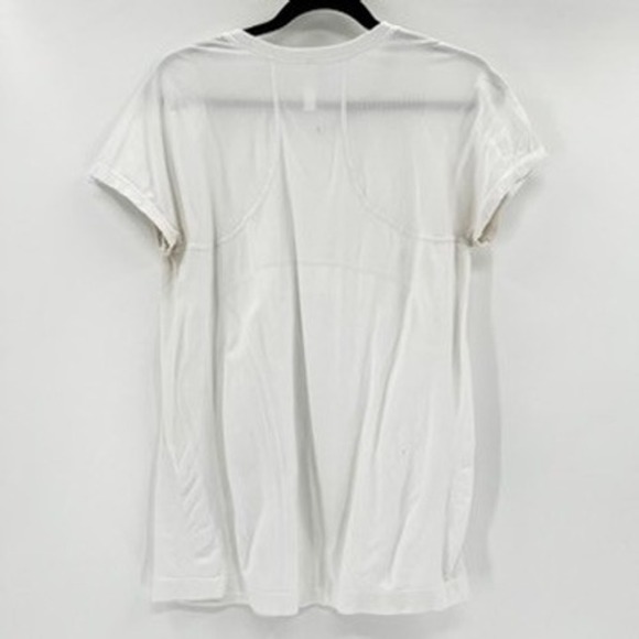 Athleta Momentum Tee Shirt White Short Sleeve Athleisure Top Women's XL - Picture 3 of 5